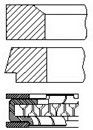 Piston ring set - piston,