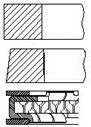 Piston ring set fit - piston,